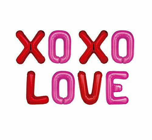 Load image into Gallery viewer, Giga Gud XOXO LOVE Letters Foil Balloon 16 Inch Pink Red 1 Pc
