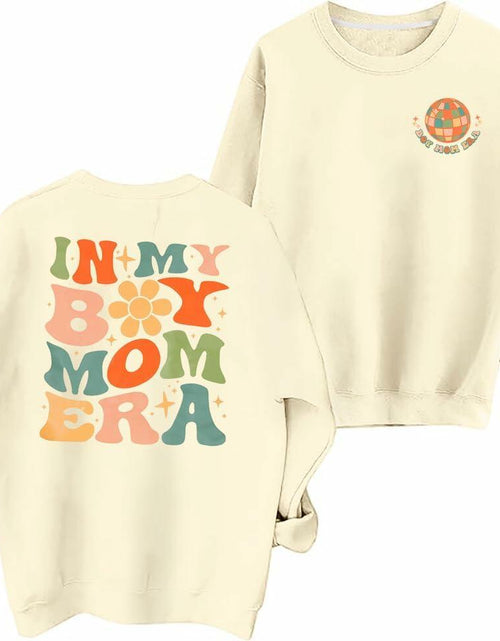 Load image into Gallery viewer, Boy Mom Sweatshirt Women In My Boy Mom Era Long Sleeve Pullover Black

