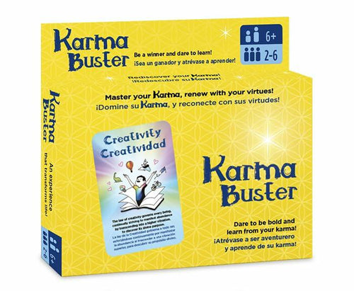 Load image into Gallery viewer, HULAHU Karma Buster Card Game Bilingual EN/SP Fun Skill Game 0.45lb
