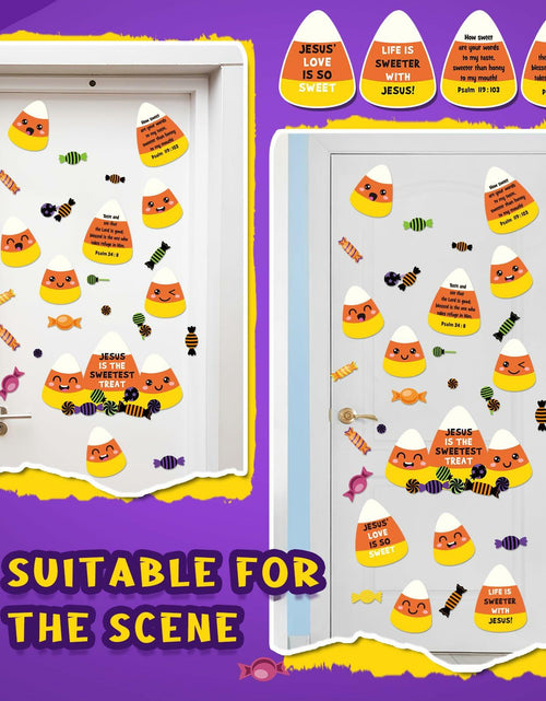 Load image into Gallery viewer, 29PCS Christian Halloween Candy Corn Classroom Door Bulletin Board Decor
