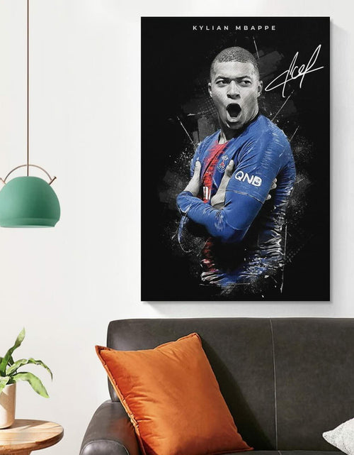 Load image into Gallery viewer, fhzang Kylian Mbappe Poster 1 Canvas Poster Unframed: 16x24 inches (40x60cm)
