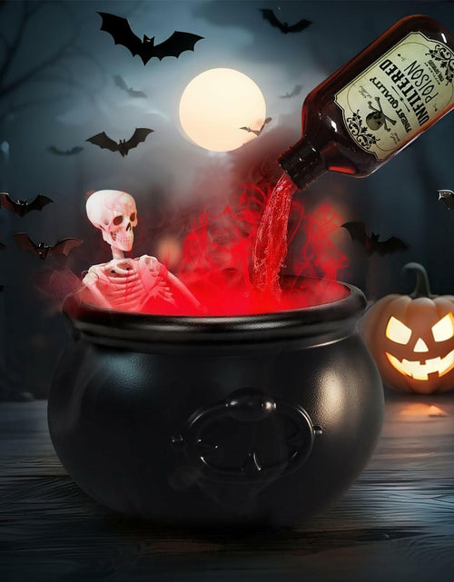 Load image into Gallery viewer, UPLAVIE Ultrasonic Mist Maker Fogger Halloween Decoration Black Cauldron
