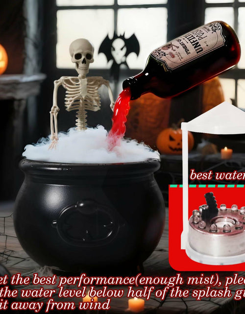 Load image into Gallery viewer, UPLAVIE Ultrasonic Mist Maker Fogger Halloween Decoration Black Cauldron
