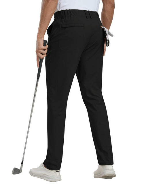 Load image into Gallery viewer, MoFiz Men's Golf Pants Stretch Slim Fit Lightweight Comfy Light Khaki Size 38
