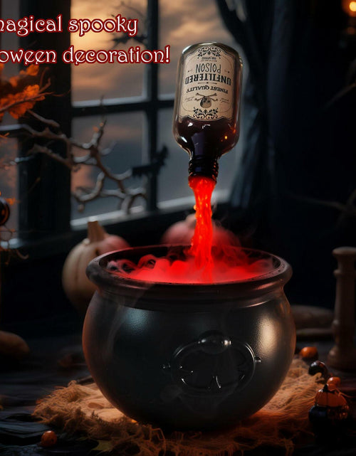 Load image into Gallery viewer, UPLAVIE Ultrasonic Mist Maker Fogger Halloween Decoration Black Cauldron
