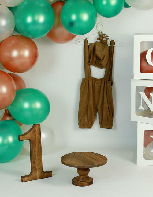 Load image into Gallery viewer, QIKOOLAA Pearl Green 12in Latex Balloons 120 Pack Green Christmas Party
