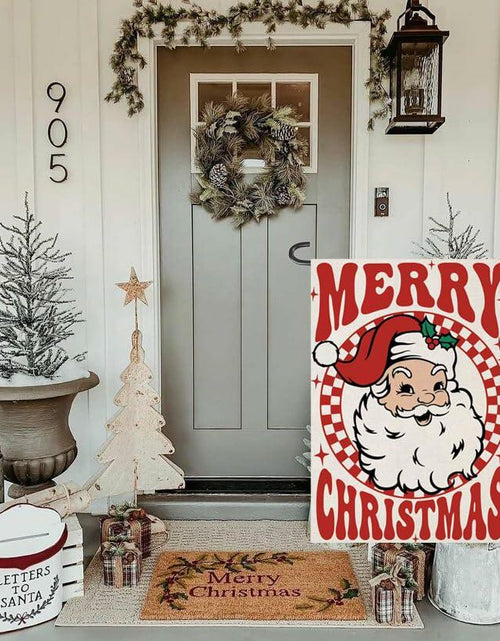 Load image into Gallery viewer, Fapulee Merry Christmas Garden Flag 12x18 Double Sided Santa Outdoor
