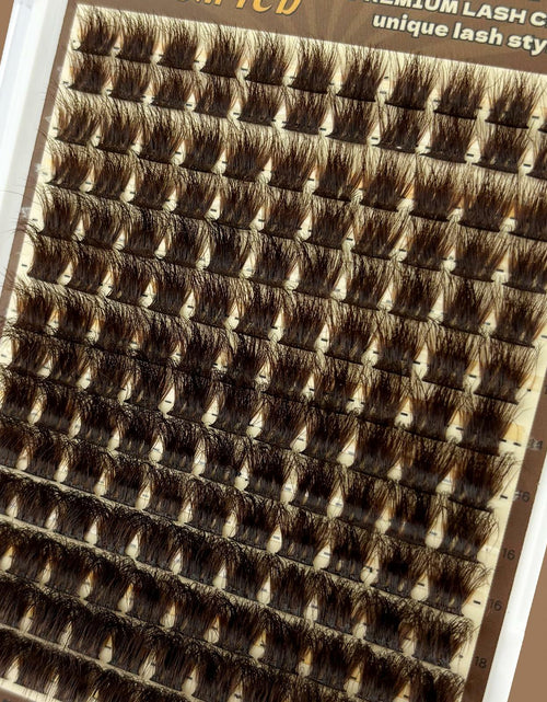 Load image into Gallery viewer, FOINEMYED Brown Lash Clusters 10-20mm 154PCS Fluffy Individual False Lashes
