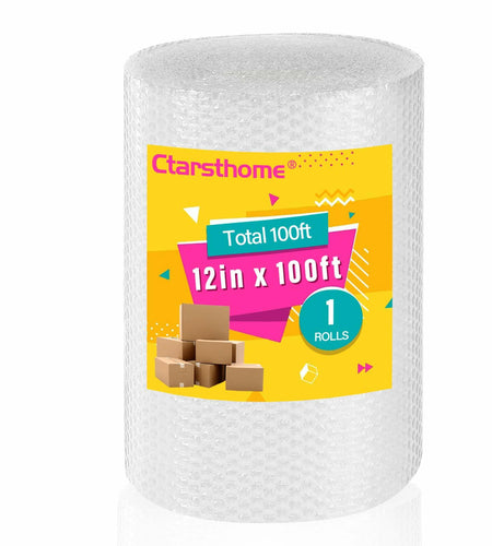 12"x100ft Small Bubble Wrap Roll Perforated Cushioning Packaging Moving Mailers
