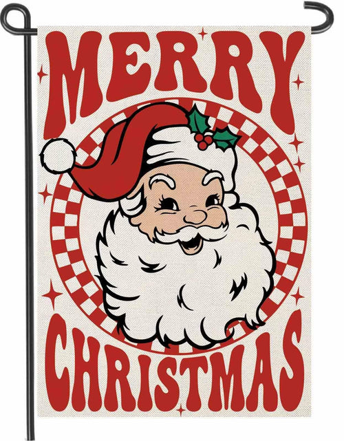 Load image into Gallery viewer, Fapulee Merry Christmas Garden Flag 12x18 Double Sided Santa Outdoor
