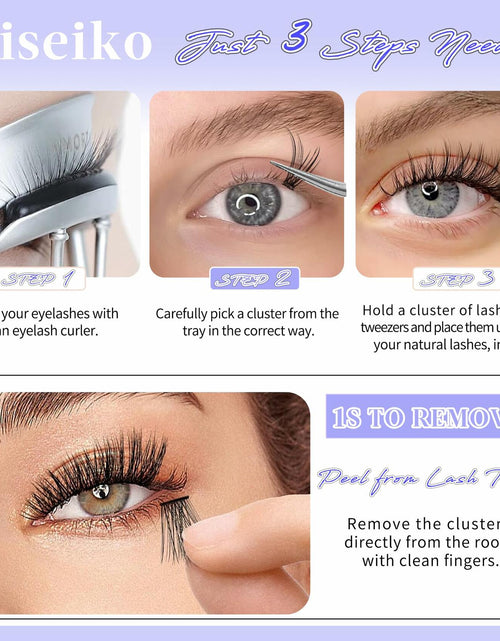 Load image into Gallery viewer, Yaiseiko Self Adhesive Lash Clusters Wispy C Curl 8-17MM 180Pcs
