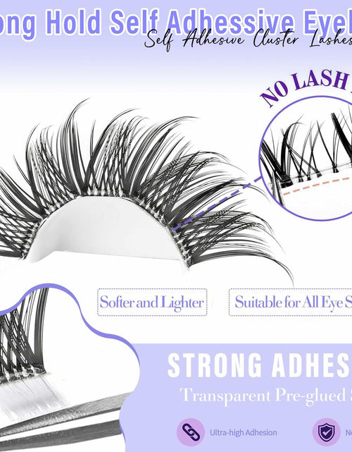 Load image into Gallery viewer, Yaiseiko Self Adhesive Lash Clusters Natural Look 100Pcs 8-16MM
