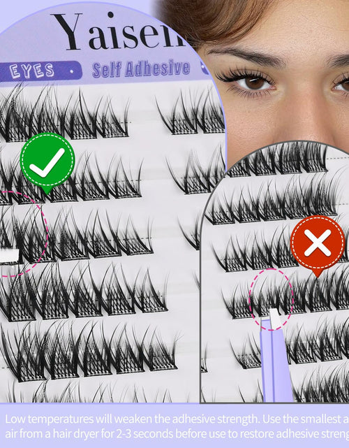 Load image into Gallery viewer, Yaiseiko Self Adhesive Lash Clusters Natural Look 100Pcs 8-16MM
