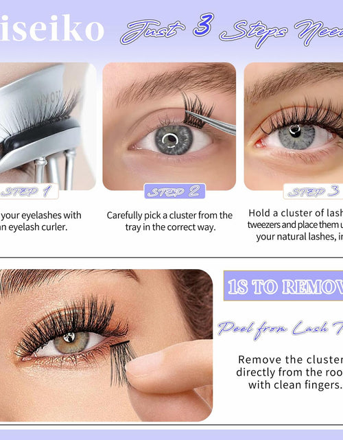 Load image into Gallery viewer, Yaiseiko Self Adhesive Lash Clusters Natural Look 100Pcs 8-16MM
