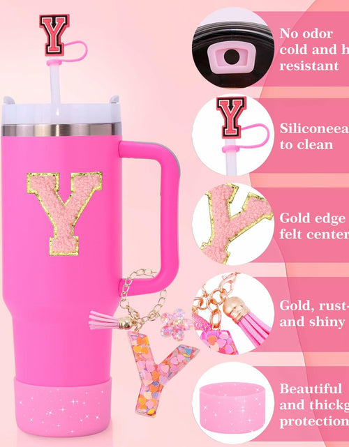 Load image into Gallery viewer, Liangang 9PCS Pink Stanley Cup Accessories Set for 30oz &amp; 40oz Cups
