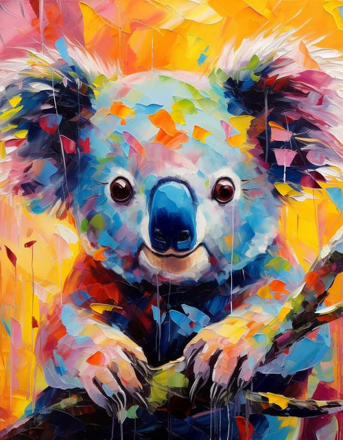 Load image into Gallery viewer, Generic 5D Diamond Art Paint Koala Full Drill Kit 14x14in Animal Modern
