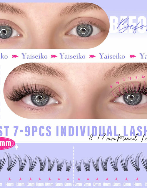 Load image into Gallery viewer, Yaiseiko Self Adhesive Lash Clusters Wispy C Curl 8-17MM 180Pcs
