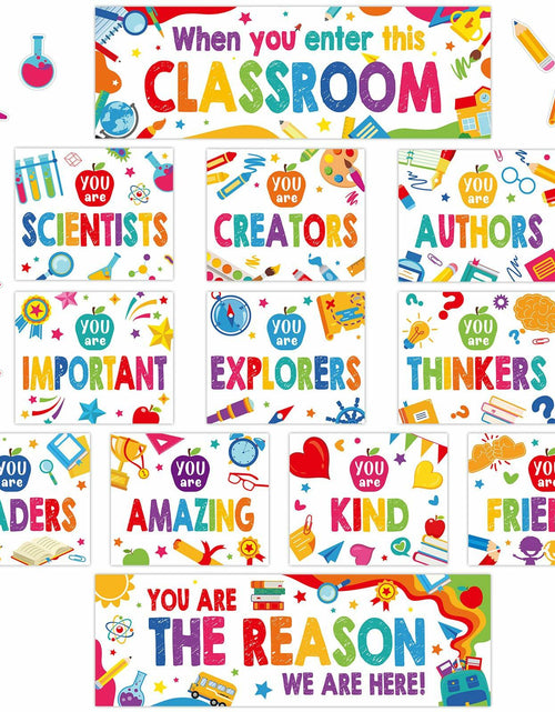 Load image into Gallery viewer, Supervitae 22pcs Motivational Posters Classroom Decor Multi Color Growth Mindset
