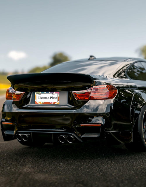 Load image into Gallery viewer, TUBAMQ Groovy Sun Aluminum License Plate Frame Rustproof US Canada Std
