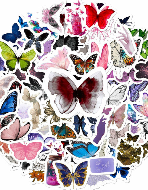 Load image into Gallery viewer, Sunvalley Butterfly Stickers 100 PCS Assorted Vinyl Waterproof Cute Aesthetic
