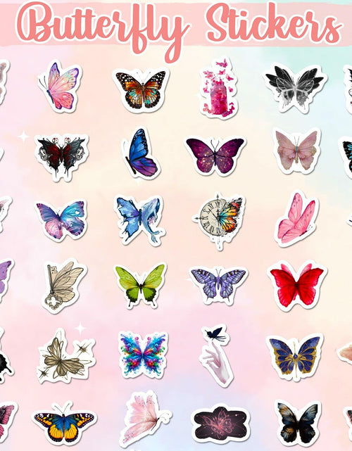 Load image into Gallery viewer, Sunvalley Butterfly Stickers 100 PCS Assorted Vinyl Waterproof Cute Aesthetic
