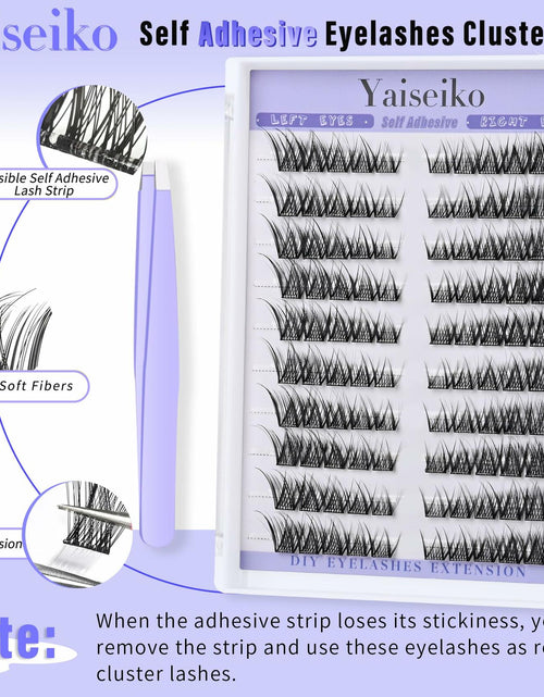 Load image into Gallery viewer, Yaiseiko Self Adhesive Lash Clusters Natural Look 100Pcs 8-16MM
