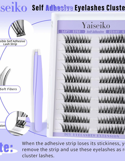 Load image into Gallery viewer, Yaiseiko Self Adhesive Lash Clusters Wispy C Curl 8-17MM 180Pcs
