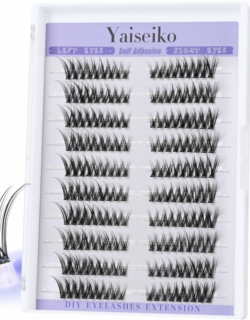 Load image into Gallery viewer, Yaiseiko Self Adhesive Lash Clusters Wispy C Curl 8-17MM 180Pcs
