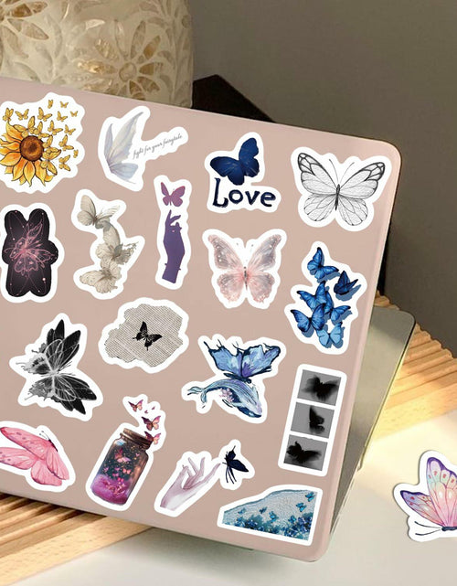 Load image into Gallery viewer, Sunvalley Butterfly Stickers 100 PCS Assorted Vinyl Waterproof Cute Aesthetic
