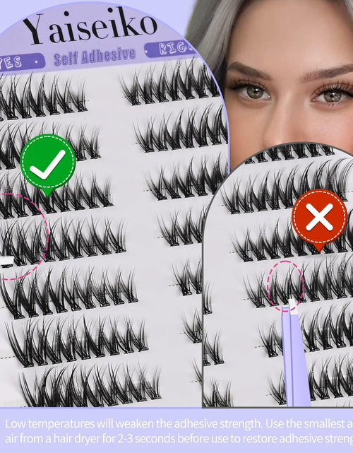 Load image into Gallery viewer, Yaiseiko Self Adhesive Lash Clusters Wispy C Curl 8-17MM 180Pcs
