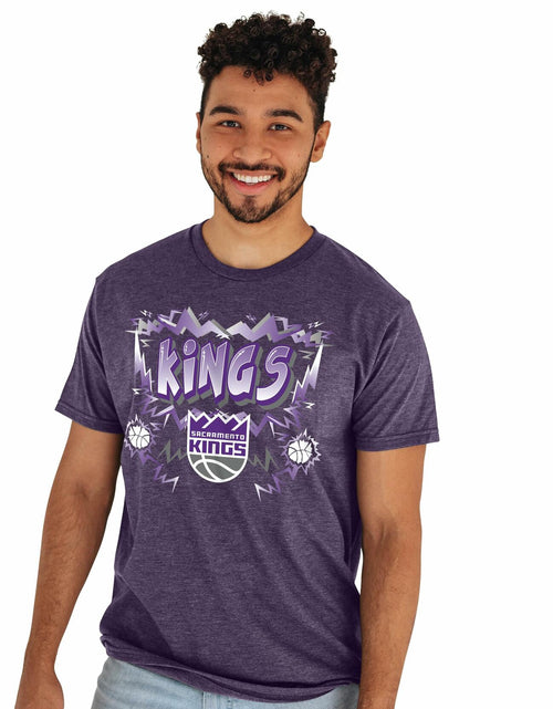 Load image into Gallery viewer, Sacramento Kings NBA Officially Licensed Heathered Team Color T-Shirt Size XXL
