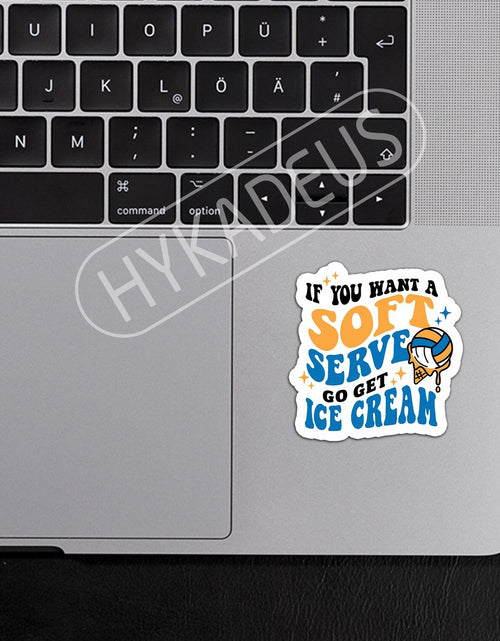 Load image into Gallery viewer, HYKADEUS Funny Volleyball Stickers Motivational Decal 3"x2.9" 3Pcs Vinyl

