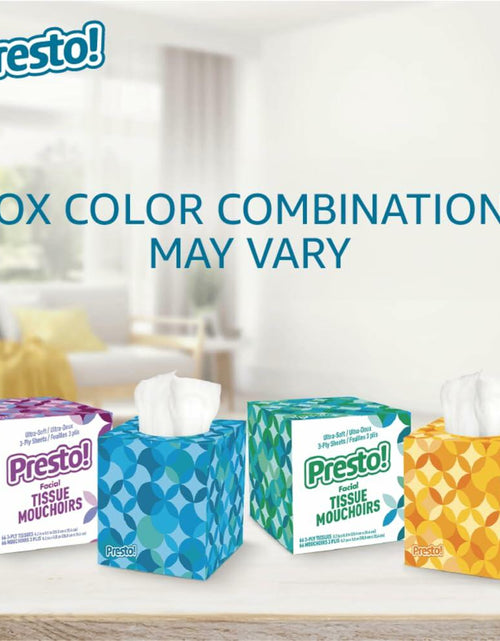 Load image into Gallery viewer, Amazon Presto! Ultra-Soft 3-Ply Facial Tissues 264 Count White 4 Packs
