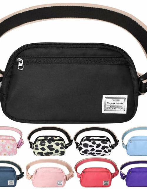 Load image into Gallery viewer, DMLuna Small Crossbody Bag Mini Waist Adjustable Strap Black Size 8.7in
