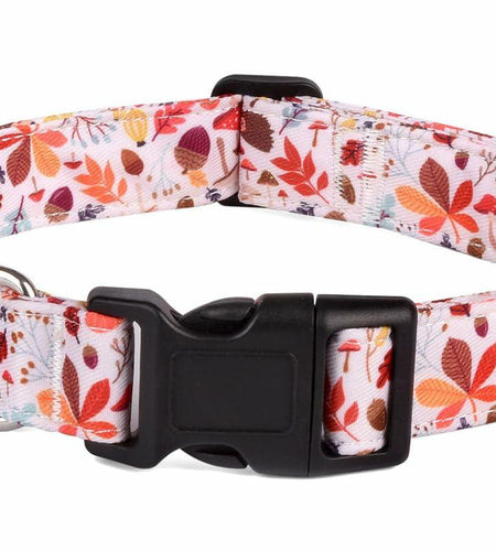 YLrank Adjustable Dog Collar Leaves Cute Design for Small Dogs XS