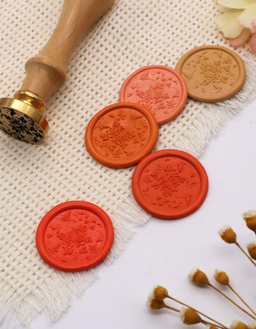 Load image into Gallery viewer, QINGNING Animalia Butterfly Wax Seal Stamp Laser Engraved Brass Head
