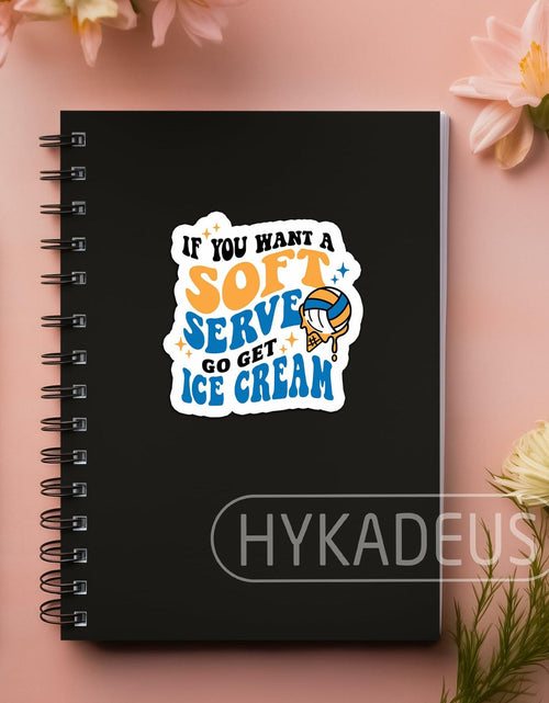 Load image into Gallery viewer, HYKADEUS Funny Volleyball Stickers Motivational Decal 3"x2.9" 3Pcs Vinyl
