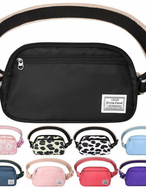 Load image into Gallery viewer, DMLuna Small Crossbody Bag Mini Waist Adjustable Strap Black Size 8.7in
