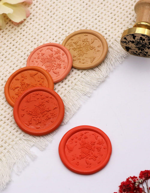 Load image into Gallery viewer, QINGNING Animalia Butterfly Wax Seal Stamp Laser Engraved Brass Head
