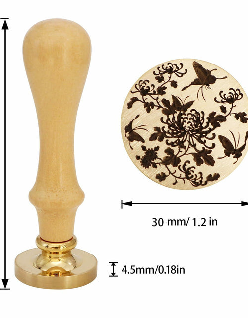 Load image into Gallery viewer, QINGNING Animalia Butterfly Wax Seal Stamp Laser Engraved Brass Head
