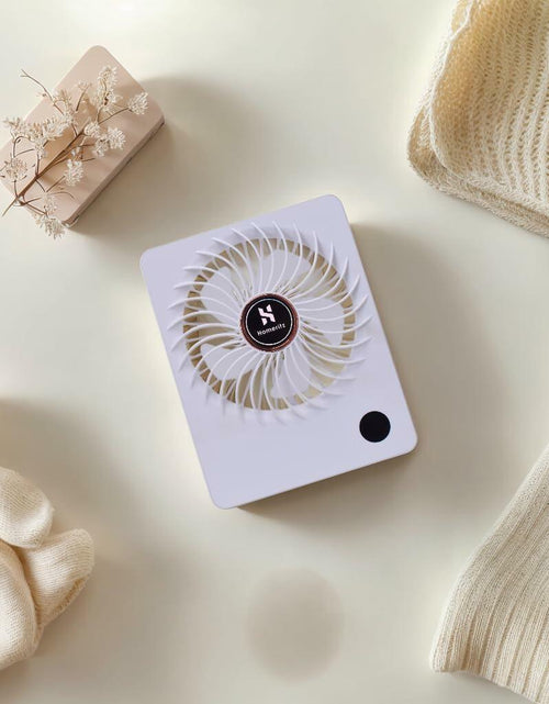 Load image into Gallery viewer, Homeritz Rechargeable Desk Fan 2000mAh Battery 180° Tilt Blue Compact
