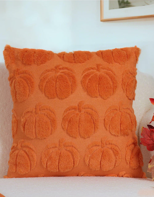 Load image into Gallery viewer, Hongsome Fall Pumpkin Decor Throw Pillow Covers 18x18in Set of 2 Orange
