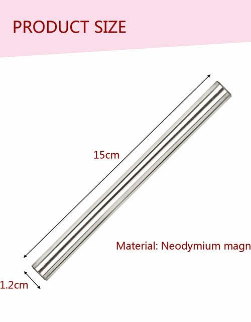 Load image into Gallery viewer, EVKILKJS 2PCS Cat Eye Magnet for Nails Silver Double-Head Nail Art Tool
