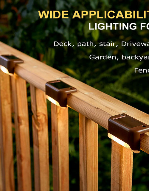 Load image into Gallery viewer, Phereu Solar Deck Lights 16 Pack LED Waterproof Outdoor Warm White Brown
