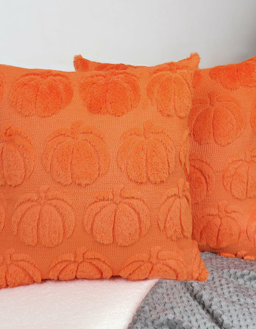 Load image into Gallery viewer, Hongsome Fall Pumpkin Decor Throw Pillow Covers 18x18in Set of 2 Orange
