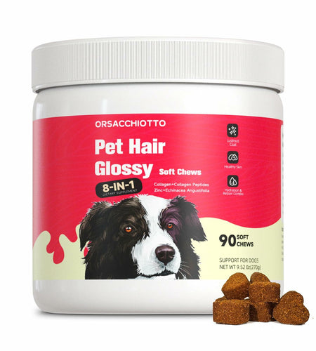 BestBy11/25 Orsacchiotto Collagen Dog Chews Beef Flavor 90 Count Itch Relief
