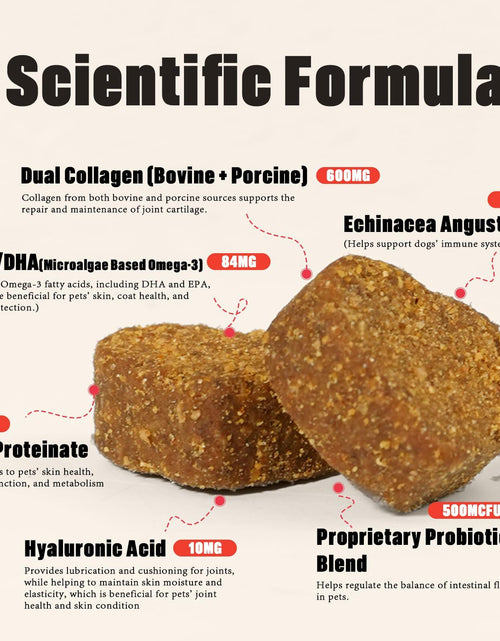Load image into Gallery viewer, BestBy11/25 Orsacchiotto Collagen Dog Chews Beef Flavor 90 Count Itch Relief
