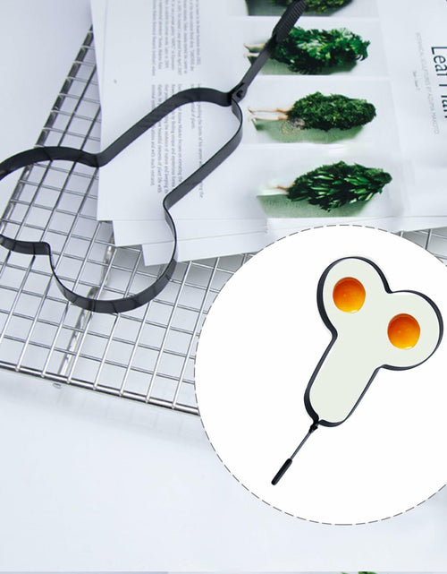 Load image into Gallery viewer, EVKILKJS Funny Egg Fryer Stainless Steel Non-Stick Mold Black Handle
