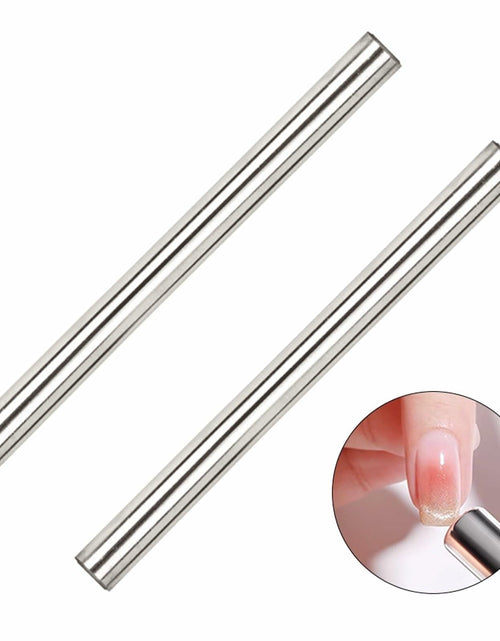 Load image into Gallery viewer, EVKILKJS 2PCS Cat Eye Magnet for Nails Silver Double-Head Nail Art Tool
