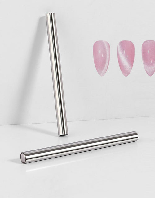 Load image into Gallery viewer, EVKILKJS 2PCS Cat Eye Magnet for Nails Silver Double-Head Nail Art Tool
